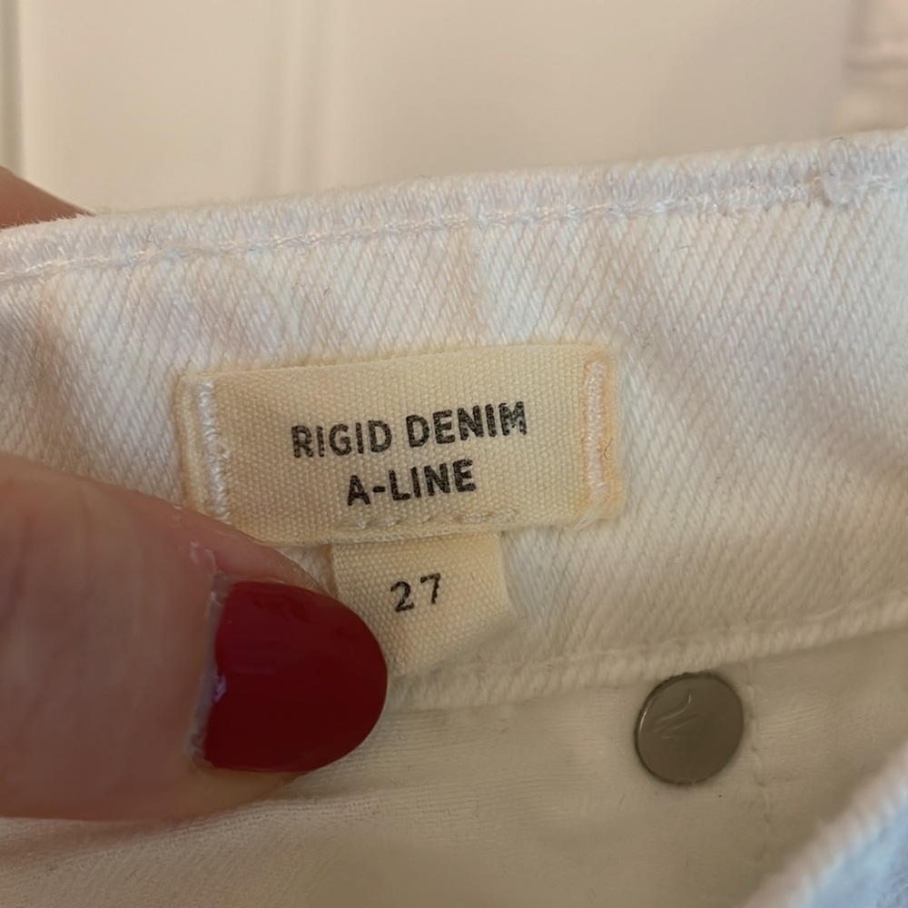 Madewell Denim A-Line Mini Skirt - Picture 7 of 9